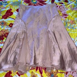 00’s 100% pink silk skirt